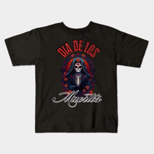 Dia De Los Muertos-Text Kids T-Shirt